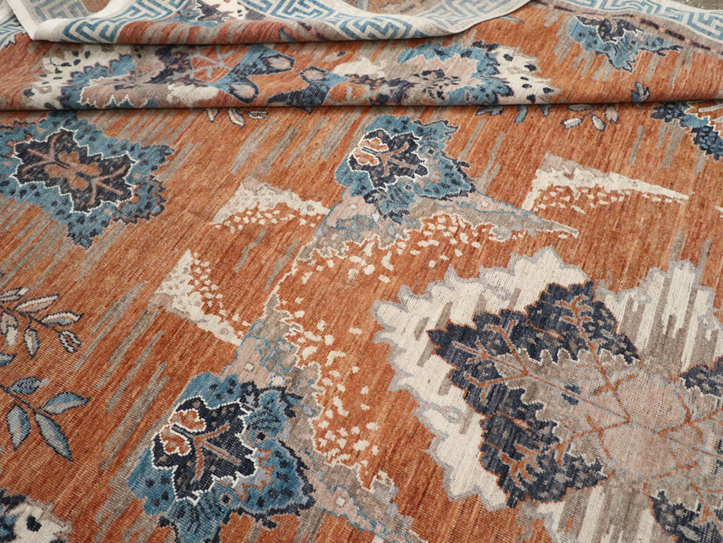 Modern East Turkestan Khotan Large Room Size Carpet, No.33407 - Galerie Shabab