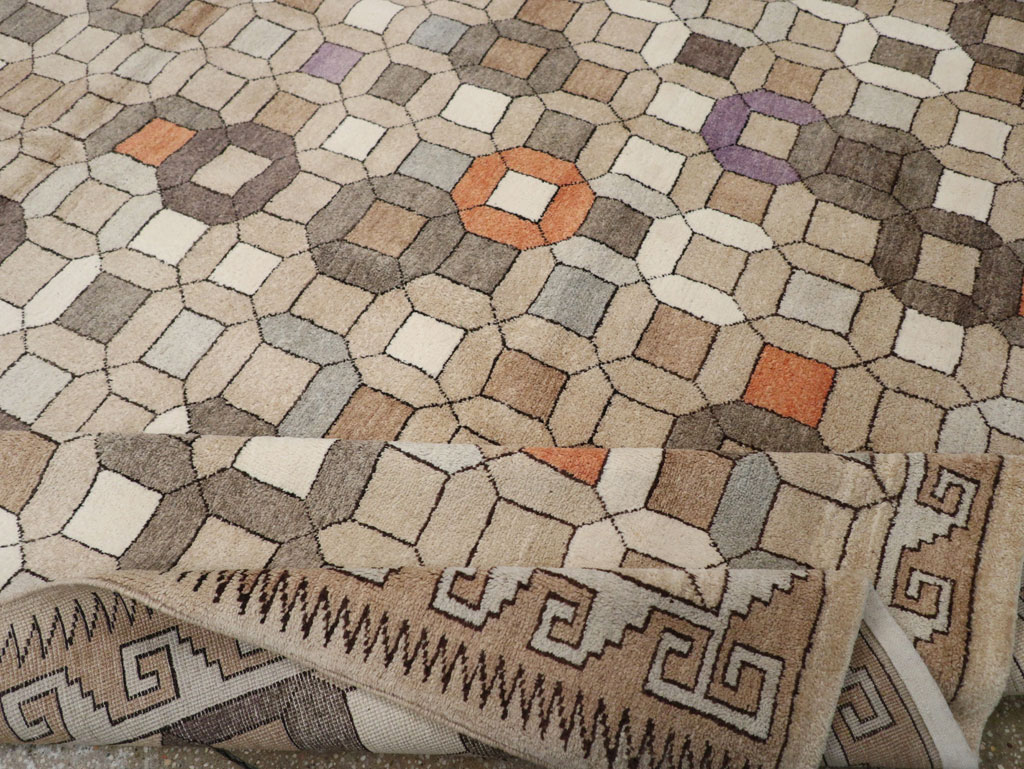 Modern East Turkestan Mongolian Room Size Carpet, No.33408 - Galerie Shabab