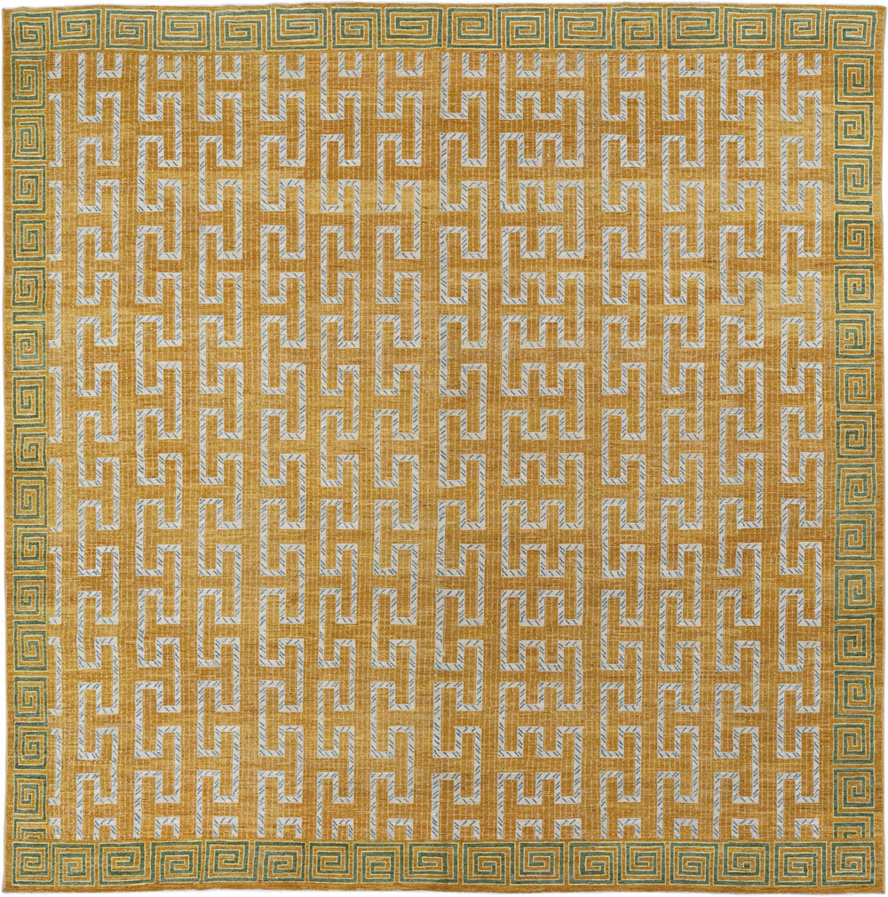 Modern East Turkestan Khotan Large Square Room Size Carpet, No.33409 - Galerie Shabab