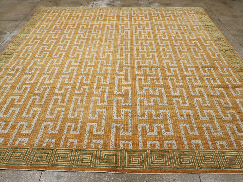Modern East Turkestan Khotan Large Square Room Size Carpet, No.33409 - Galerie Shabab