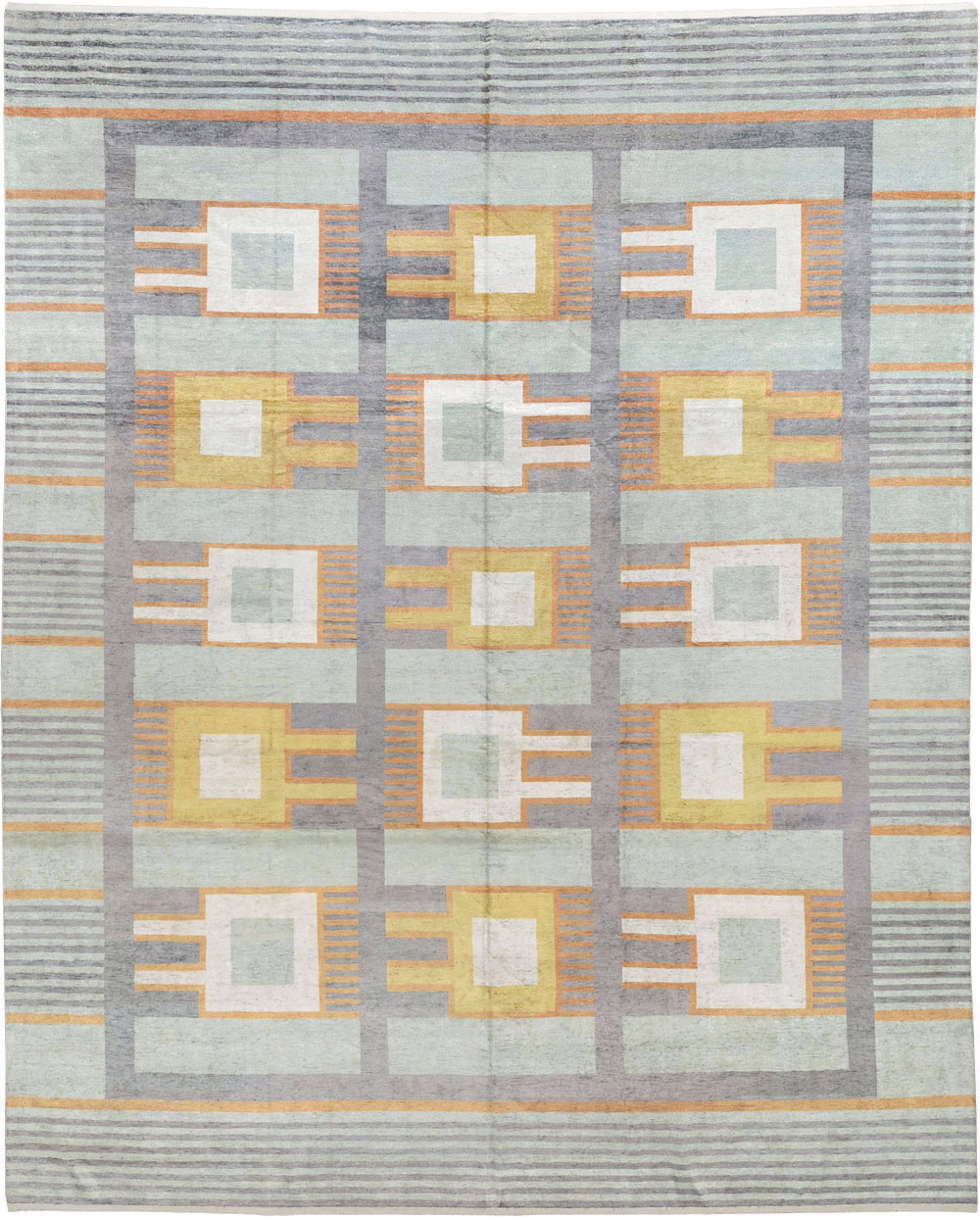Modern East Turkestan Silk Large Room Size Carpet, No.33410 - Galerie Shabab