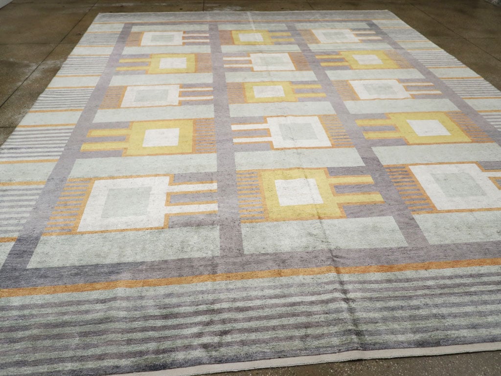 Modern East Turkestan Large Room Size Carpet, No.33410 - Galerie Shabab