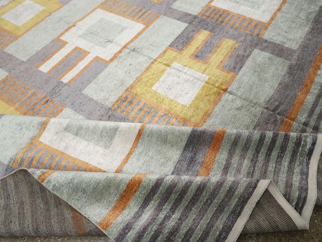 Modern East Turkestan Large Room Size Carpet, No.33410 - Galerie Shabab