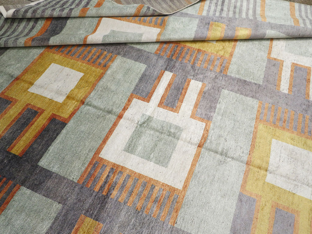 Modern East Turkestan Silk Khotan Large Room Size Carpet, No.33410 - Galerie Shabab