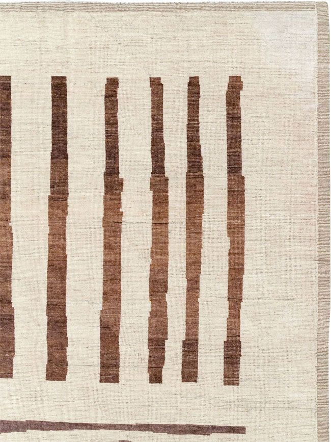 Modern Moroccan Room Size Carpet, No.33418 - Galerie Shabab