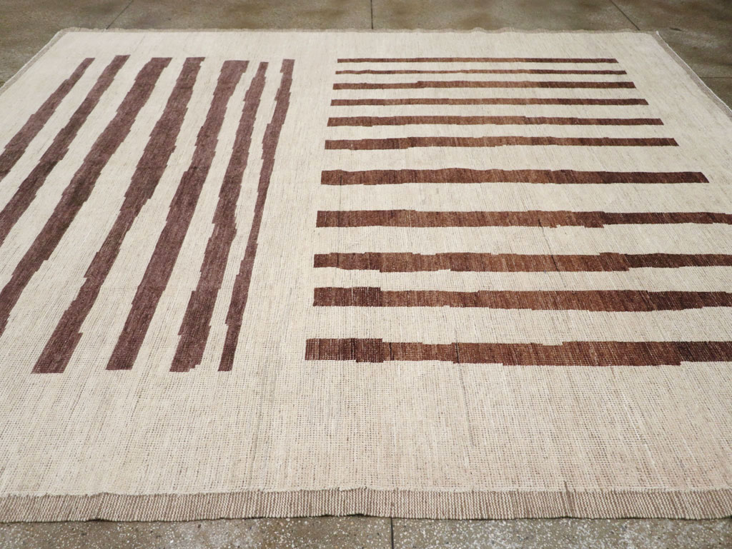 Modern Moroccan Room Size Carpet, No.33418 - Galerie Shabab