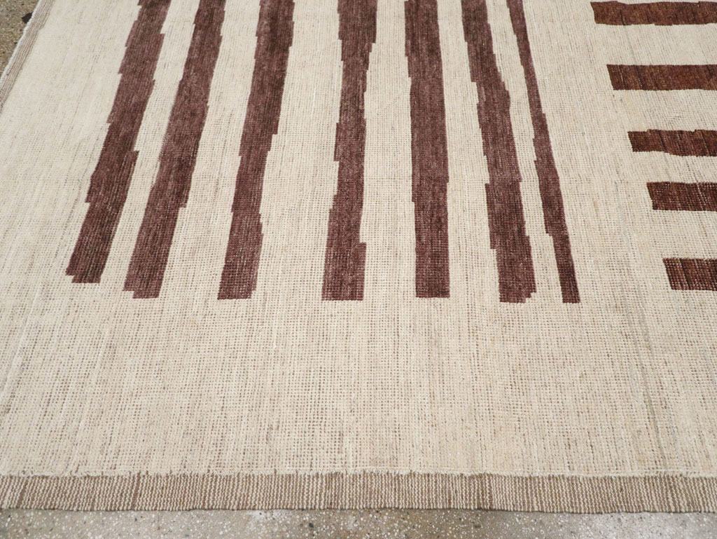 Modern Moroccan Room Size Carpet, No.33418 - Galerie Shabab