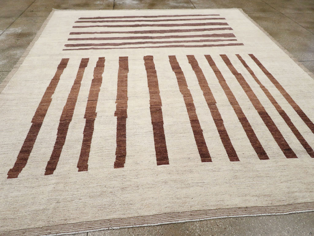 Modern Moroccan Room Size Carpet, No.33418 - Galerie Shabab