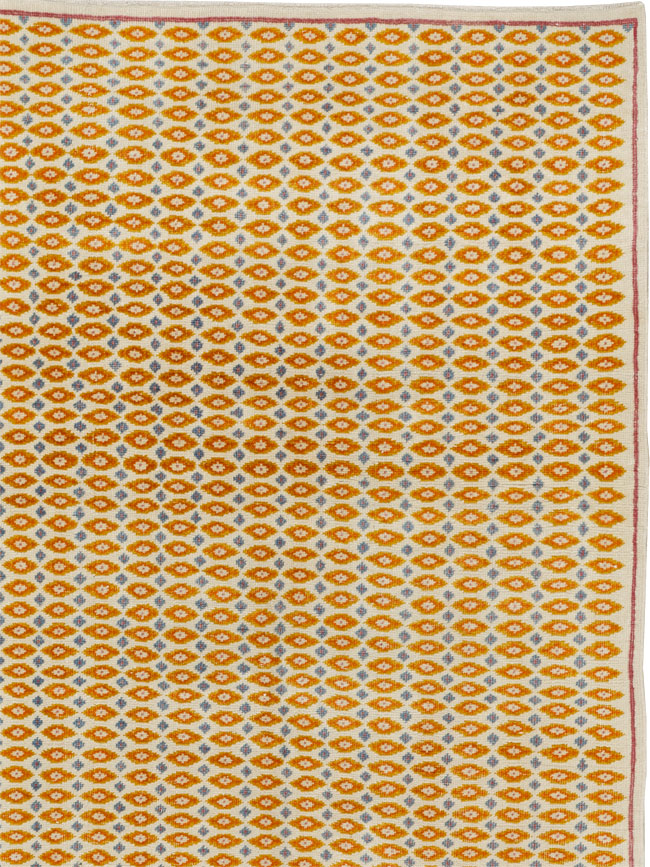 Vintage Persian Flatweave Kilim Room Size Carpet, No.33419 - Galerie Shabab