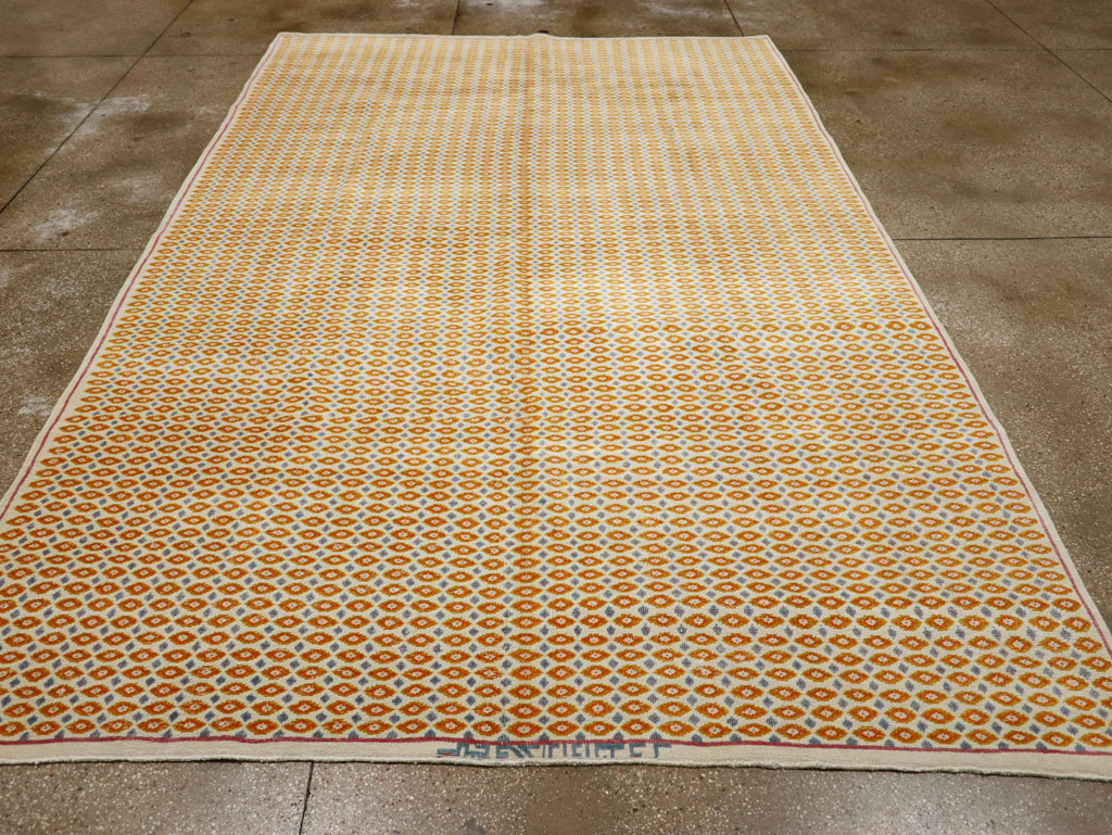 Vintage Persian Kashan Room Size Carpet, No.33419 - Galerie Shabab