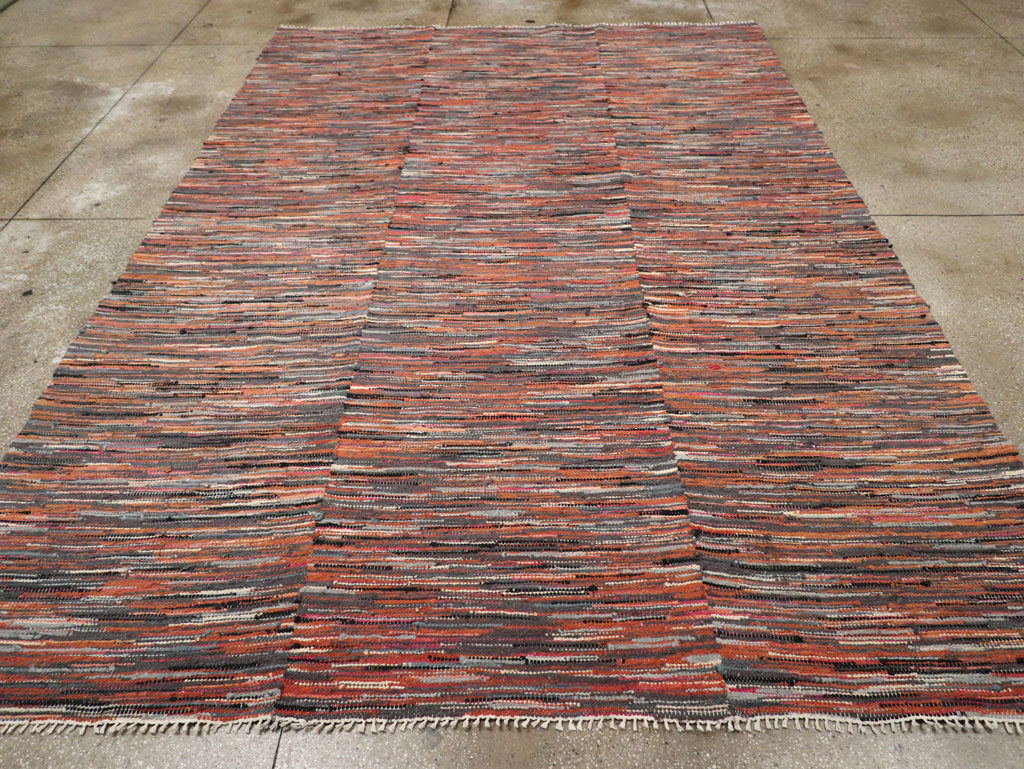 Vintage American Rag Rug, No.33424 - Galerie Shabab