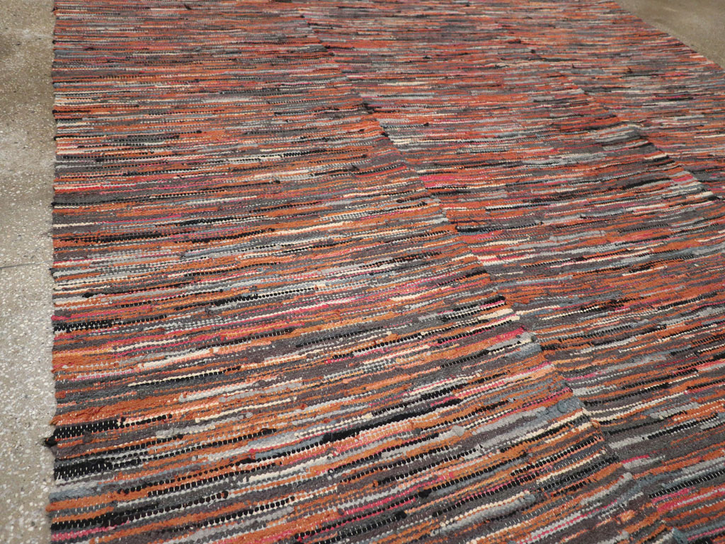 Vintage American Rag Rug, No.33424 - Galerie Shabab