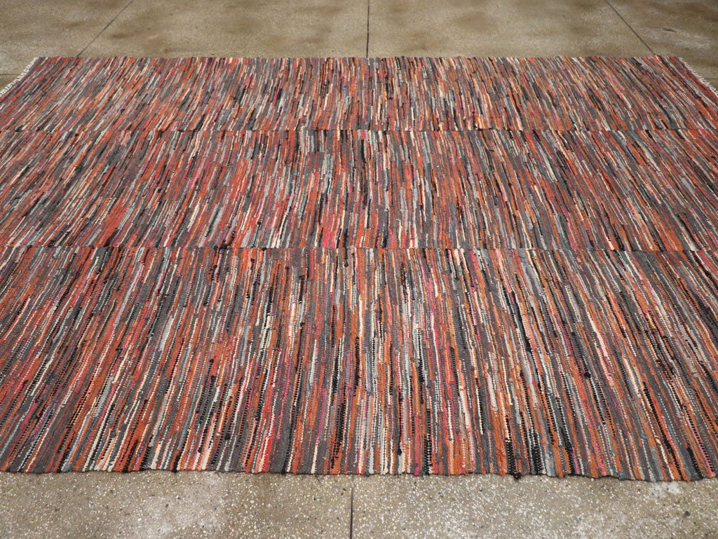 Vintage American Rag Rug, No.33424 - Galerie Shabab