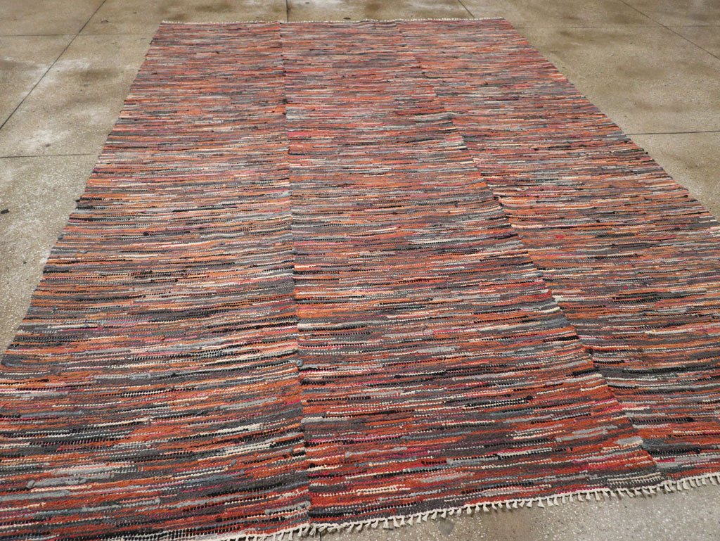 Vintage American Rag Rug, No.33424 - Galerie Shabab
