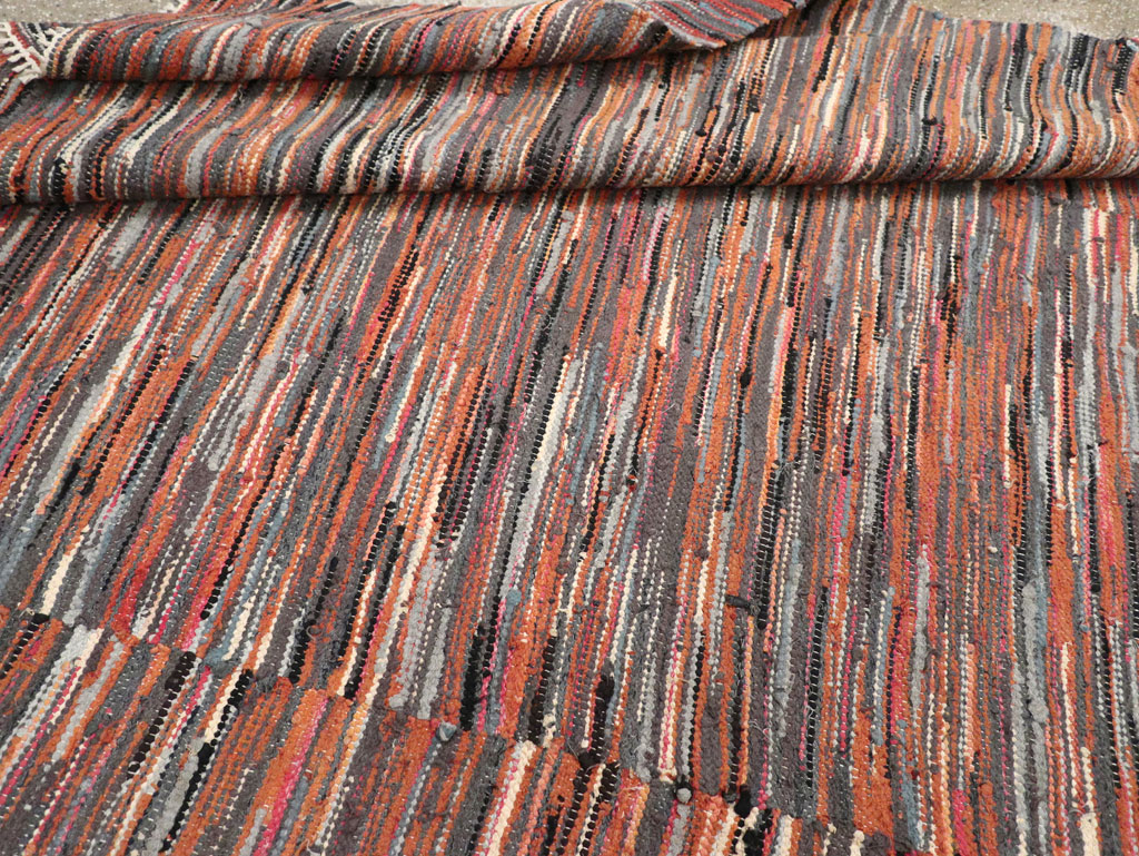Vintage American Rag Rug, No.33424 - Galerie Shabab