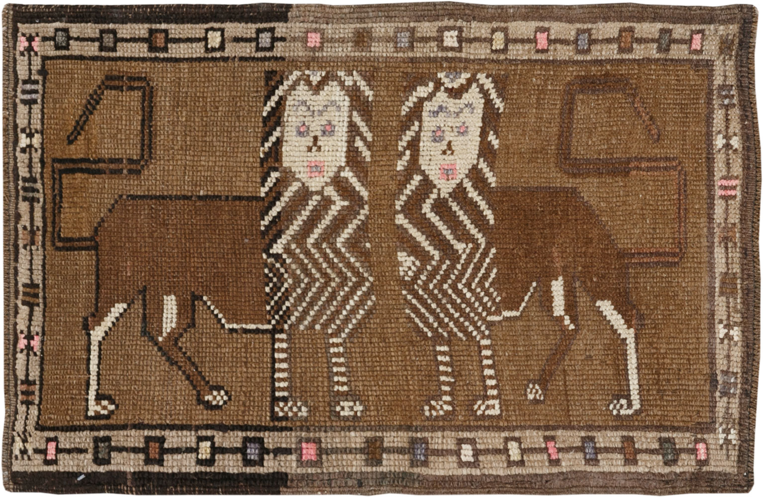 Vintage Turkish Anatolian Pictorial Rug, No.33428 - Galerie Shabab