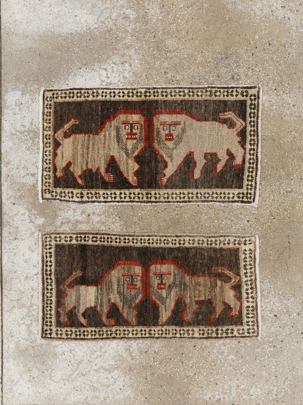 Vintage Turkish Anatolian Pictorial Rug (Pair: 1 of 2), No.33430 - Galerie Shabab