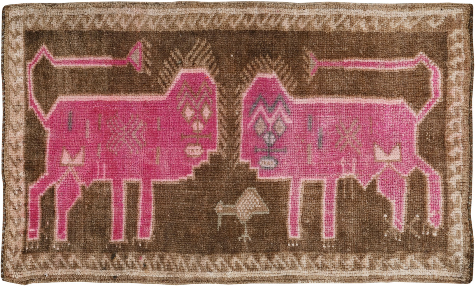 Vintage Turkish Anatolian Pictorial Rug, No.33431 - Galerie Shabab