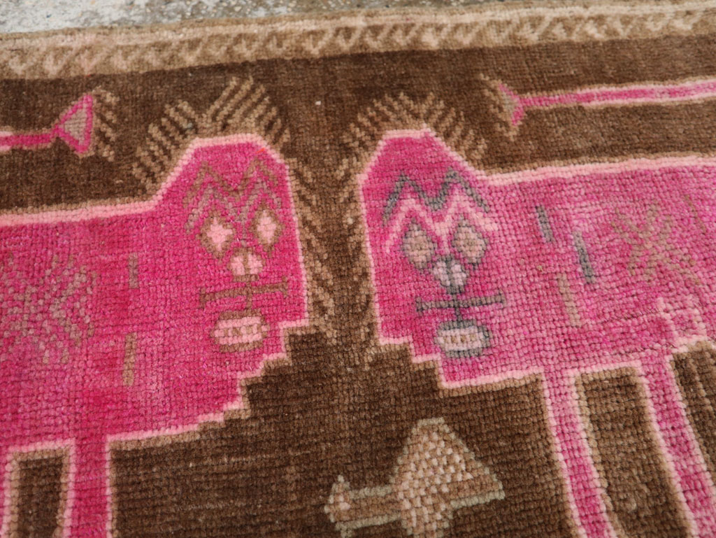 Vintage Turkish Anatolian Pictorial Rug, No.33431 - Galerie Shabab