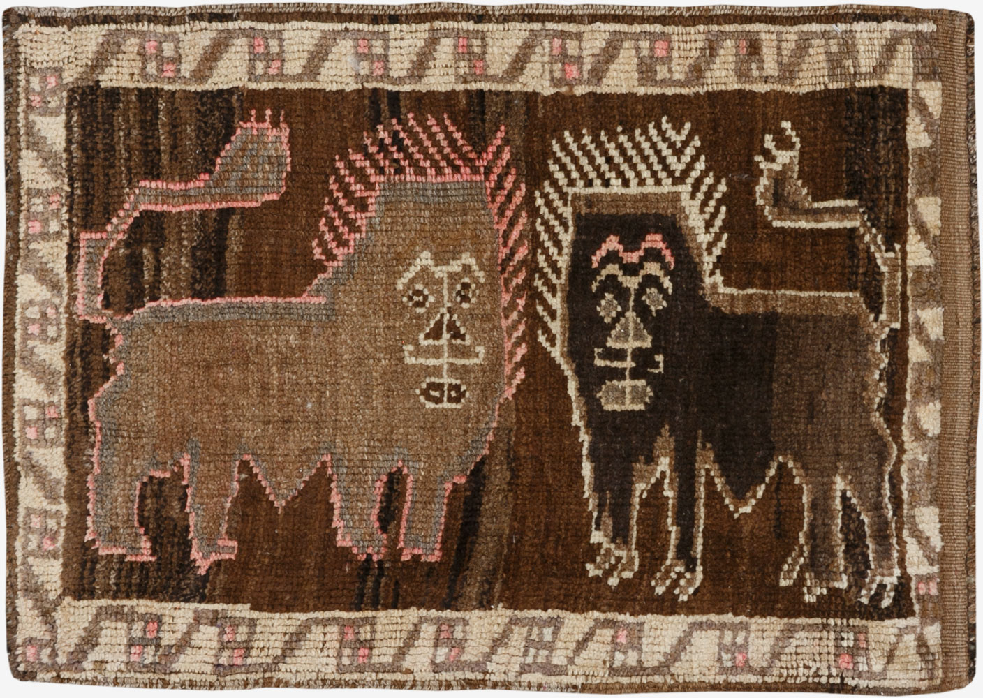 Vintage Turkish Anatolian Pictorial Rug, No.33432 - Galerie Shabab