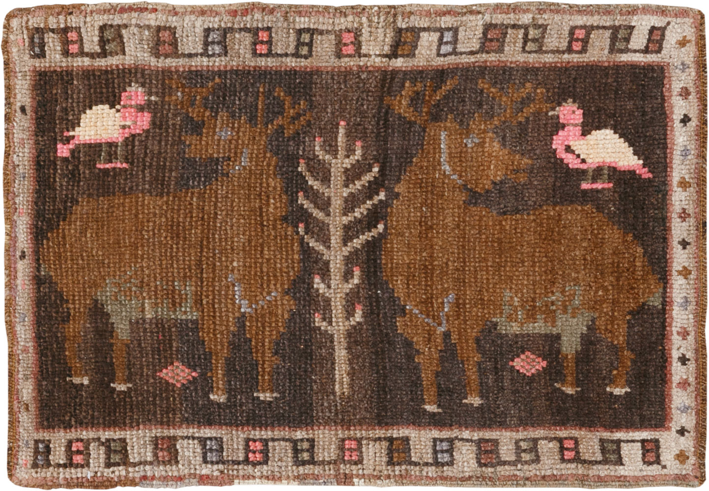 Vintage Turkish Anatolian Pictorial Rug, No.33433 - Galerie Shabab