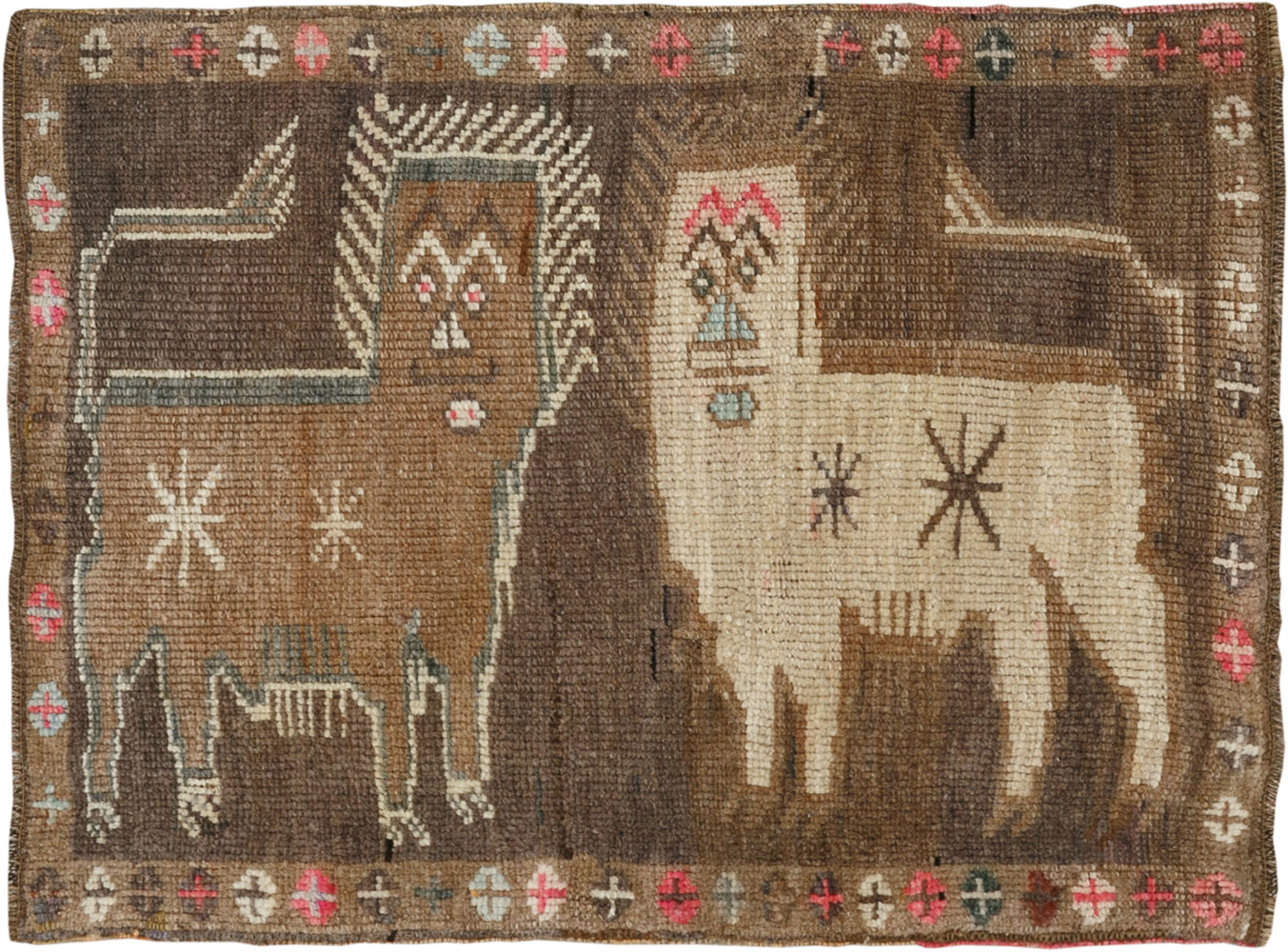 Vintage Turkish Anatolian Pictorial Rug, No.33434 - Galerie Shabab