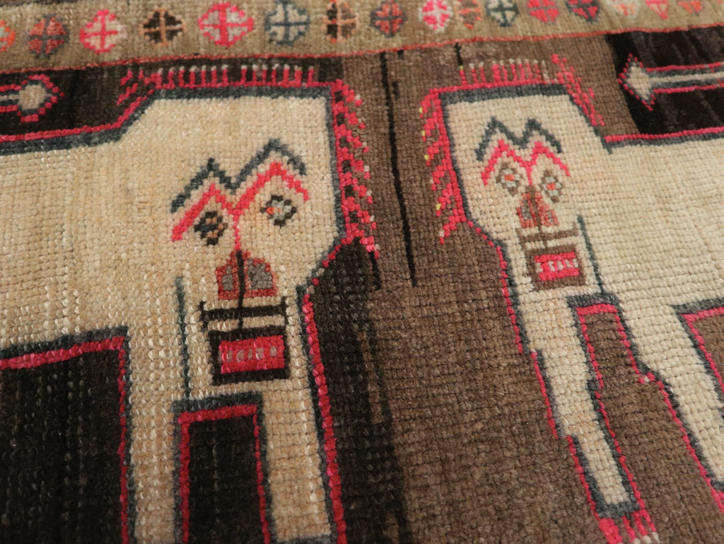 Vintage Turkish Anatolian Pictorial Rug, No.33435 - Galerie Shabab