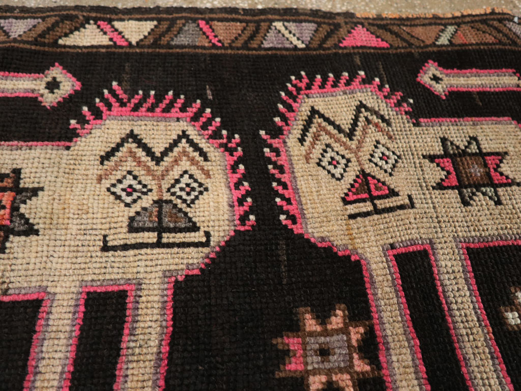 Vintage Turkish Anatolian Pictorial Rug, No.33438 - Galerie Shabab