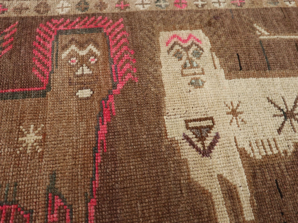 Vintage Turkish Anatolian Pictorial Rug, No.33442 - Galerie Shabab