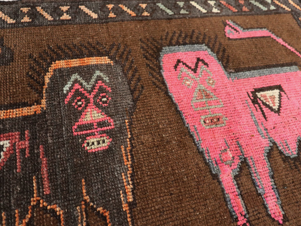 Vintage Turkish Anatolian Pictorial Rug, No.33446 - Galerie Shabab