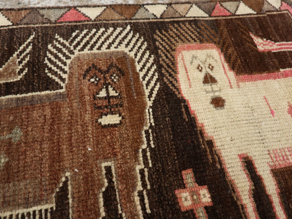 Vintage Turkish Anatolian Pictorial Rug, No.33447 - Galerie Shabab