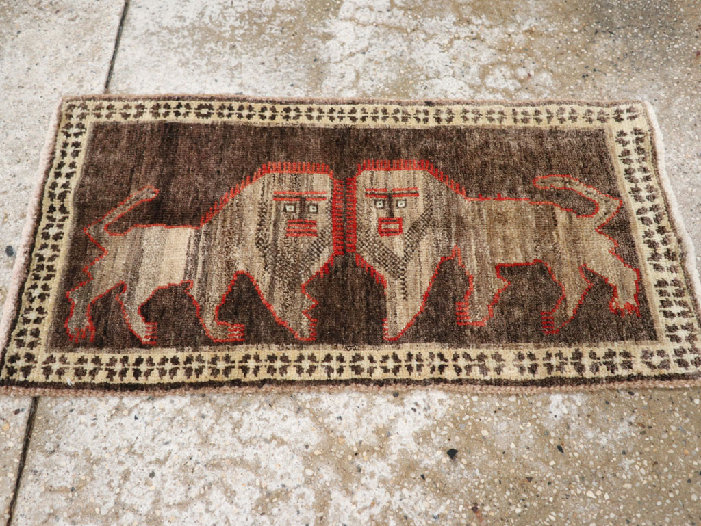 Vintage Turkish Anatolian Pictorial Rug (Pair: 2 of 2), No.33448 - Galerie Shabab