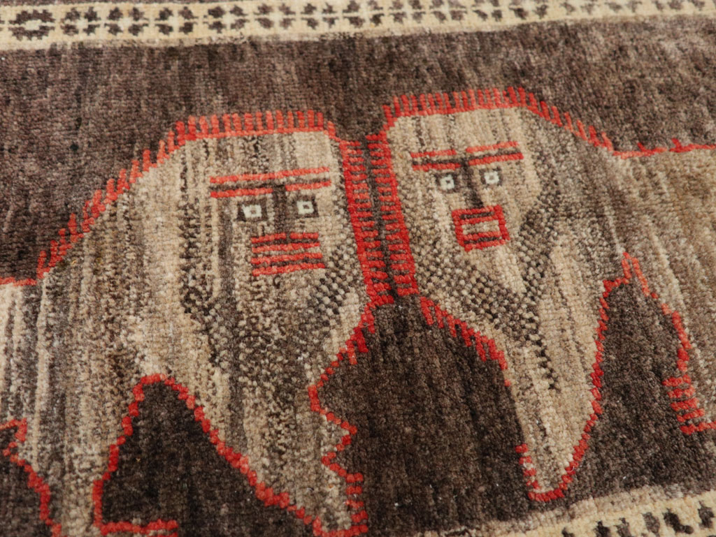 Vintage Turkish Anatolian Pictorial Rug (Pair: 2 of 2), No.33448 - Galerie Shabab