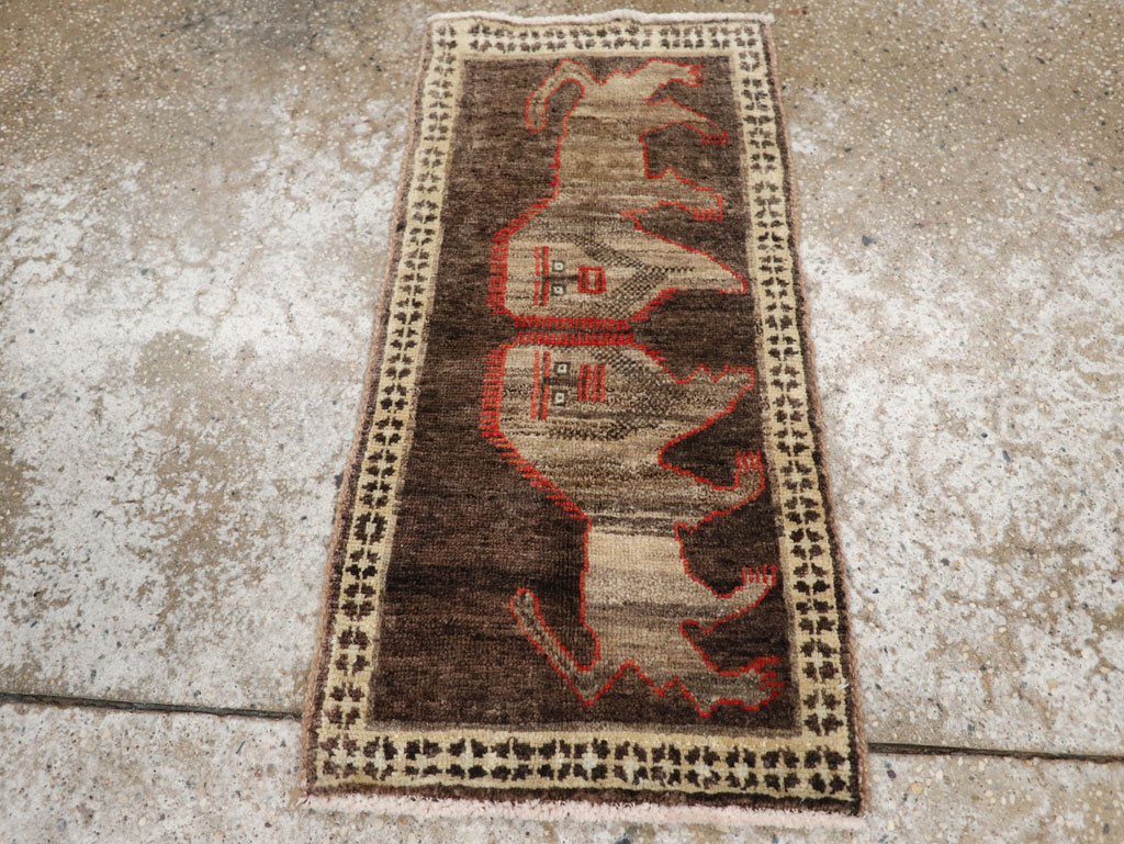 Vintage Turkish Anatolian Pictorial Rug (Pair: 2 of 2), No.33448 - Galerie Shabab