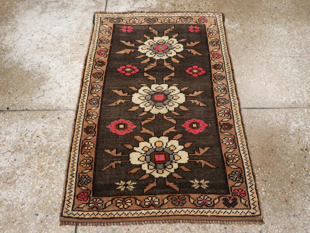 Vintage Turkish Anatolian Throw Rug  (Pair: 1 of 2), No.33458 - Galerie Shabab