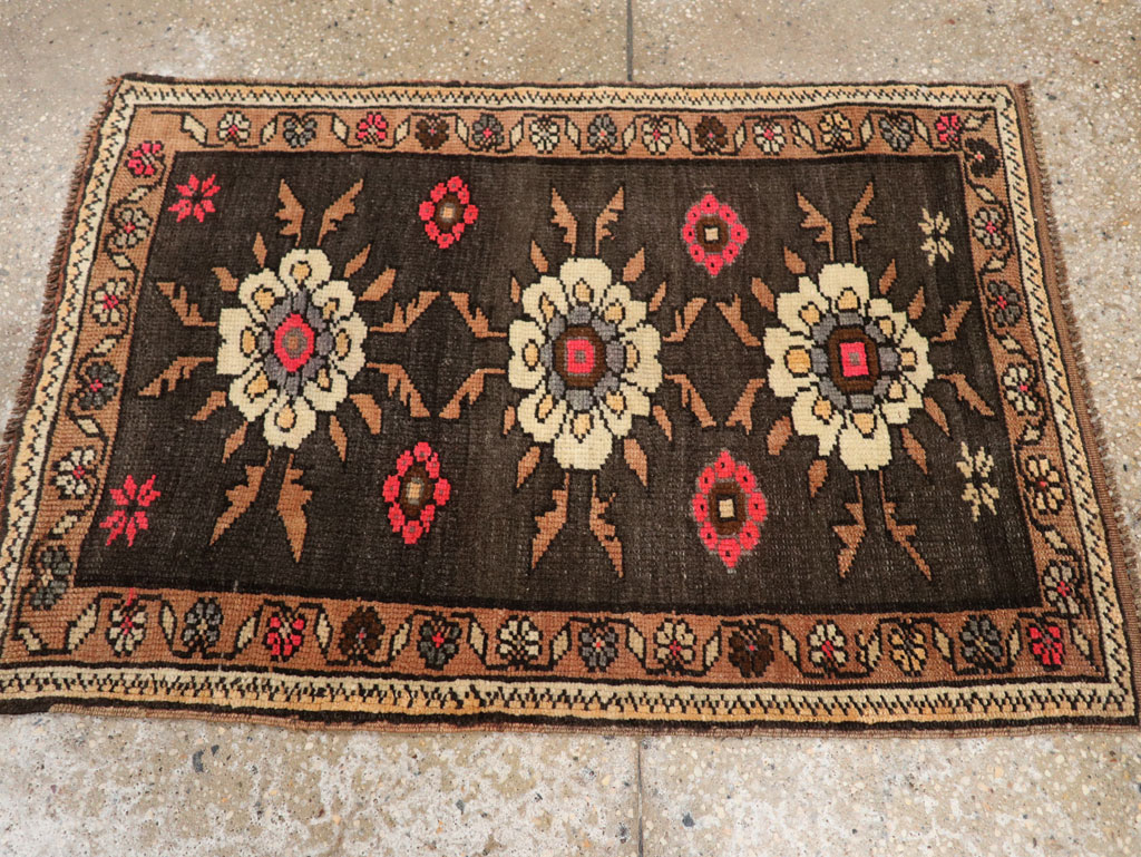Vintage Turkish Anatolian Throw Rug  (Pair: 1 of 2), No.33458 - Galerie Shabab