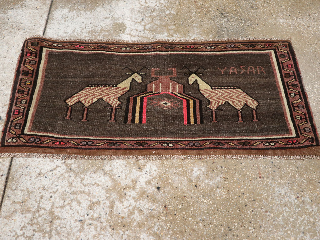 Vintage Turkish Anatolian Pictorial Rug (Pair: 2 of 2), No.33459 - Galerie Shabab