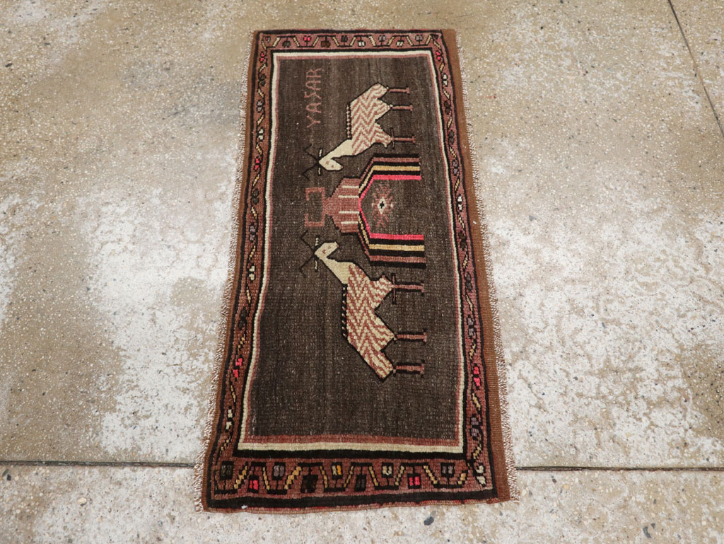 Vintage Turkish Anatolian Pictorial Rug (Pair: 2 of 2), No.33459 - Galerie Shabab