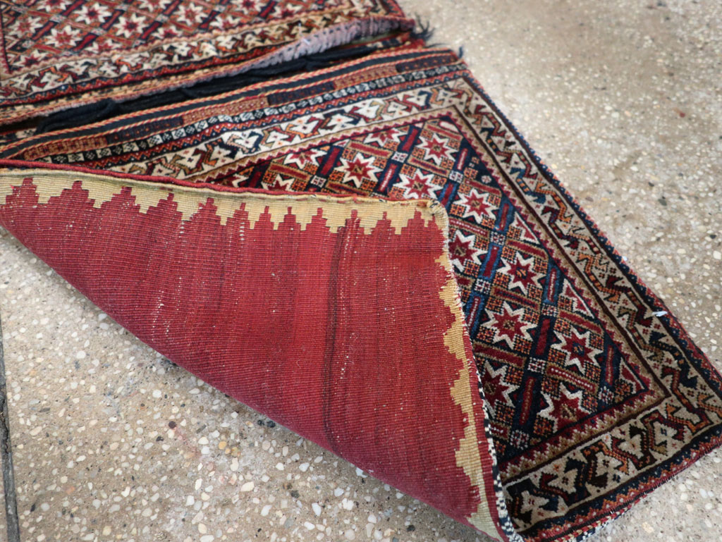 Antique Persian Qashqai Saddlebag (Khorjin), No.33468 - Galerie Shabab
