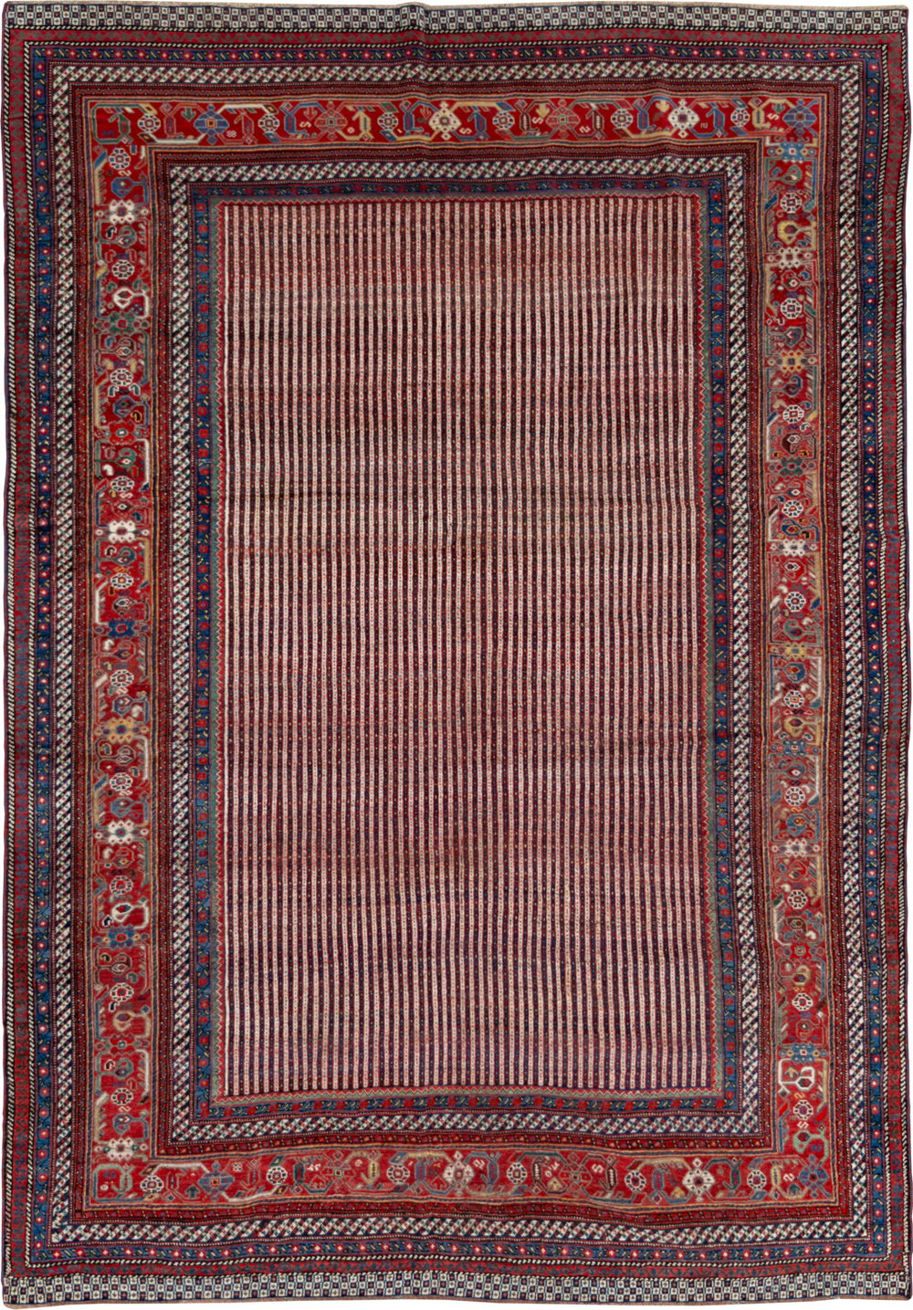 Antique Persian Qashqai Accent Carpet, No.33469 - Galerie Shabab