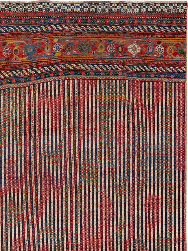 Antique Persian Qashqai Long Runner, No.33470 - Galerie Shabab