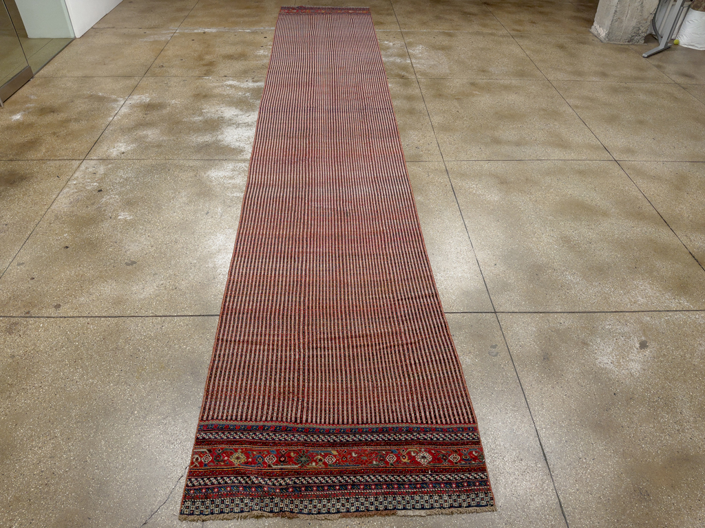Antique Persian Qashqai Long Runner, No.33470 - Galerie Shabab