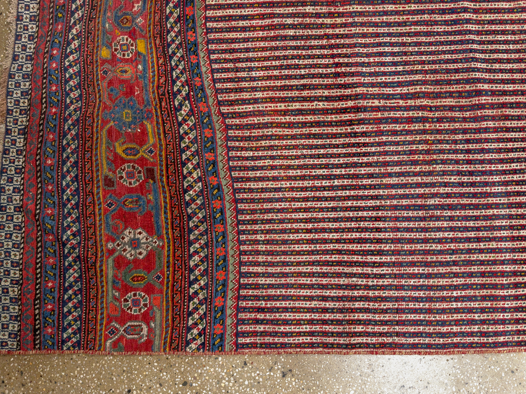 Antique Persian Qashqai Long Runner, No.33470 - Galerie Shabab