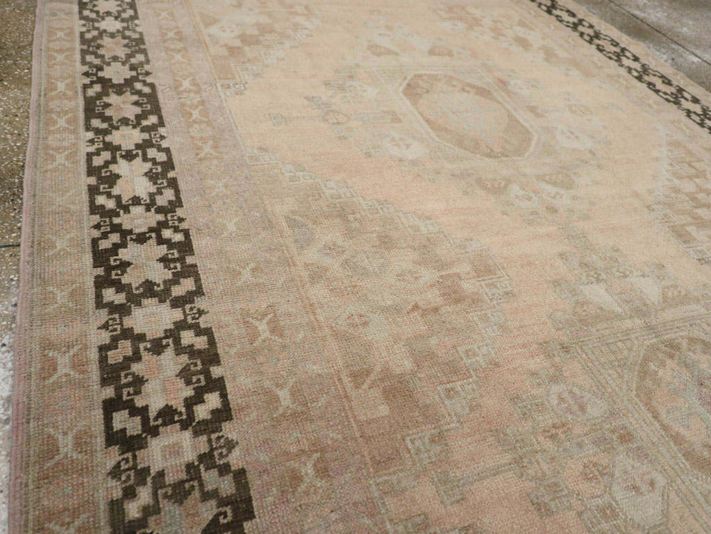 Vintage Turkish Anatolian Wide Gallery Runner, No.33479 - Galerie Shabab