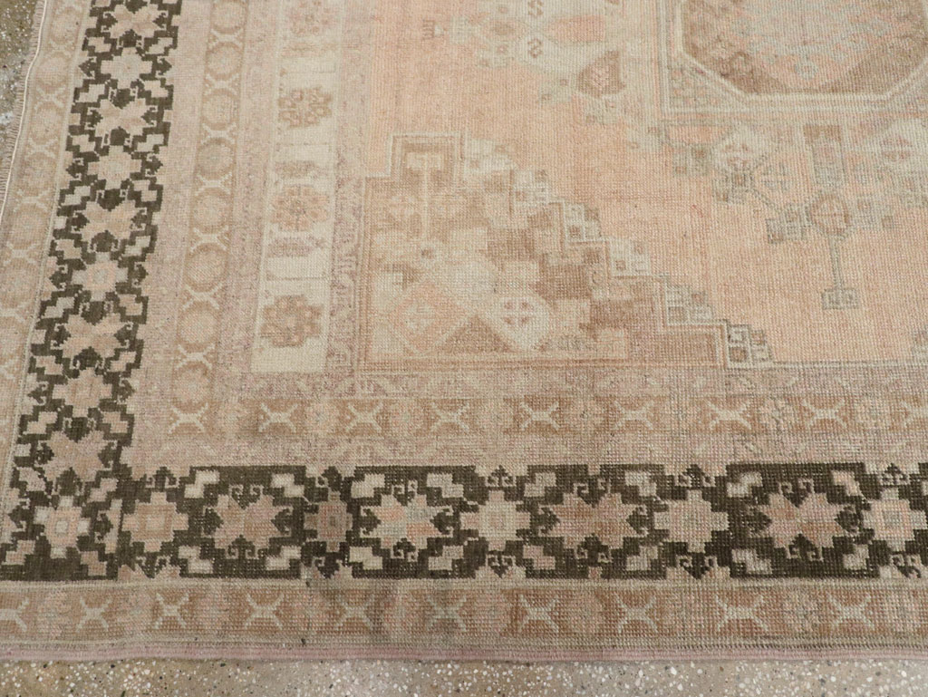 Vintage Turkish Anatolian Wide Gallery Runner, No.33479 - Galerie Shabab