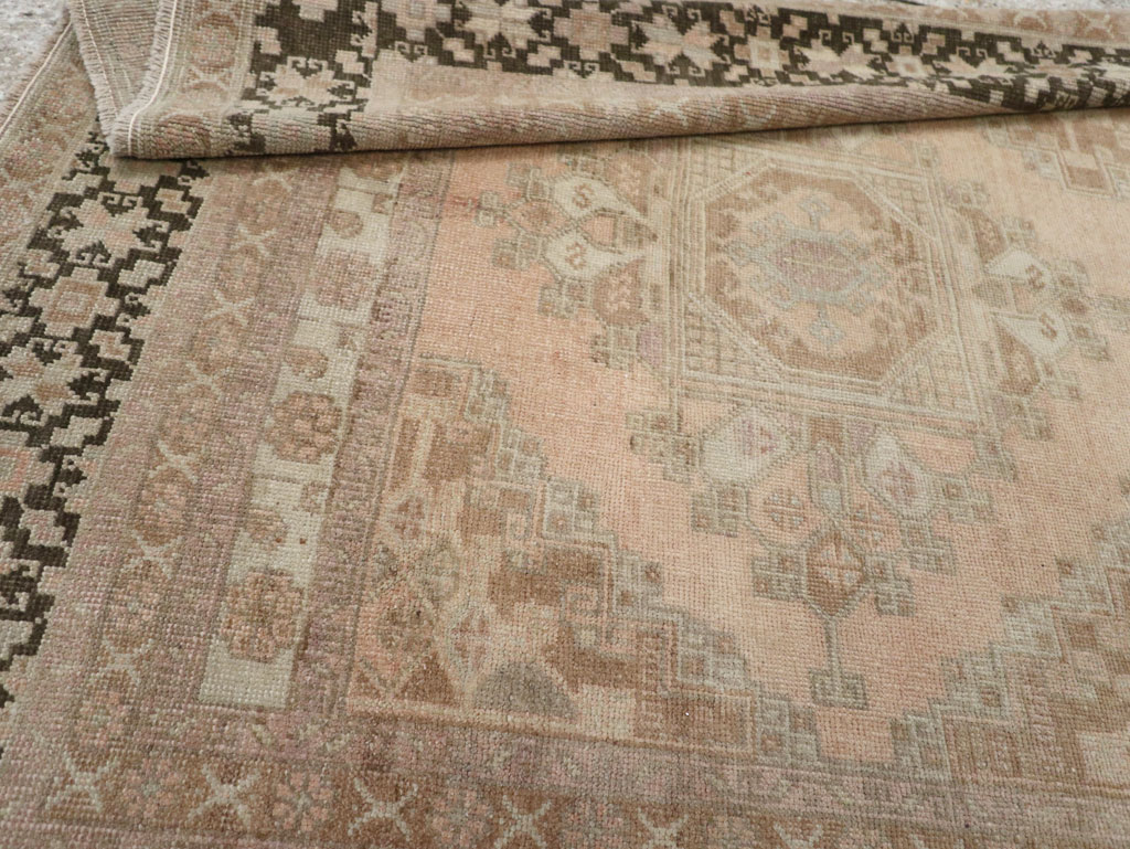 Vintage Turkish Anatolian Wide Gallery Runner, No.33479 - Galerie Shabab