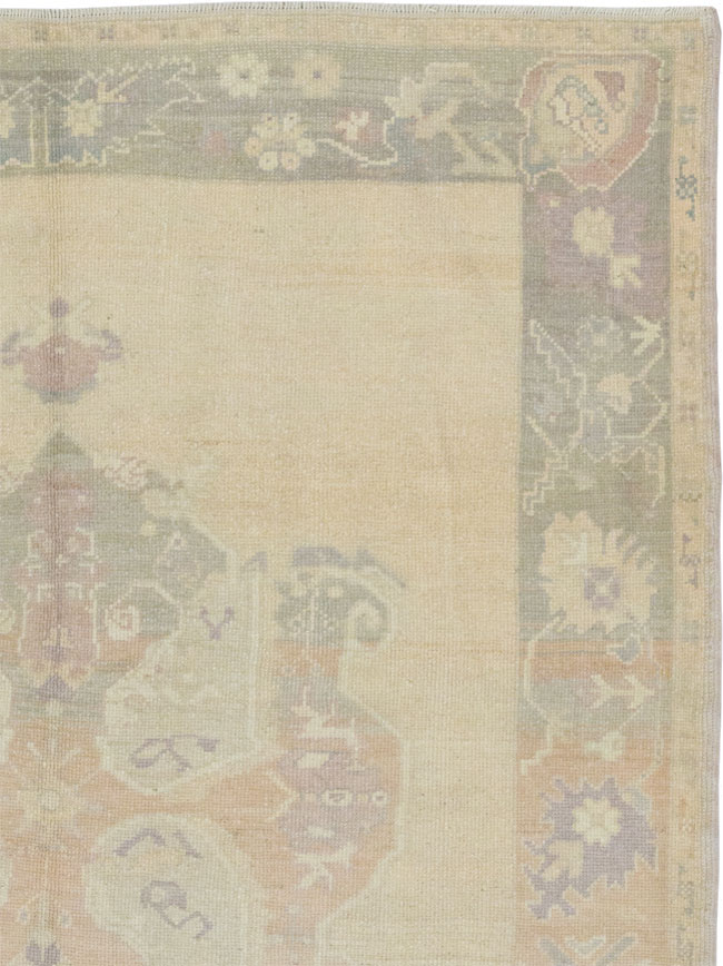 Vintage Turkish Anatolian Wide Gallery Runner, No.33486 - Galerie Shabab