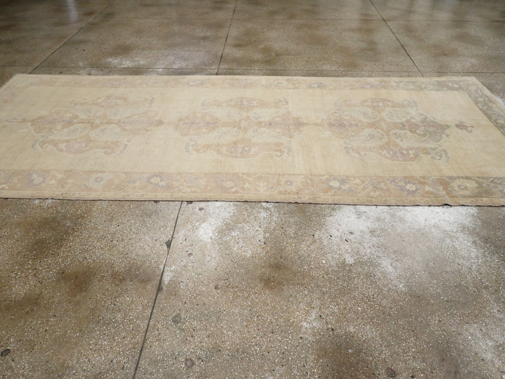 Vintage Turkish Anatolian Wide Gallery Runner, No.33486 - Galerie Shabab