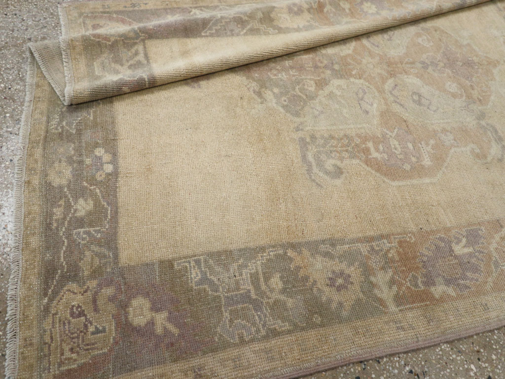 Vintage Turkish Anatolian Wide Gallery Runner, No.33486 - Galerie Shabab