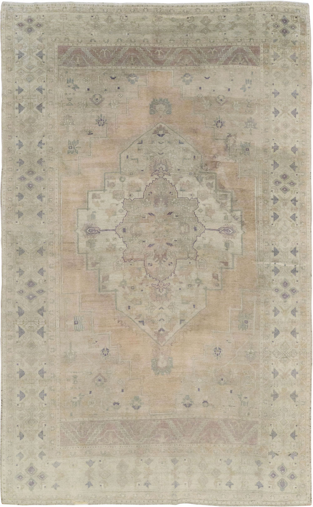 Vintage Turkish Anatolian Accent Carpet, No.33490 - Galerie Shabab